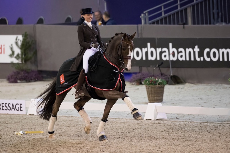 Isabel and Constand WINNERS of both tests @ CDI Indoor Brabant 2017