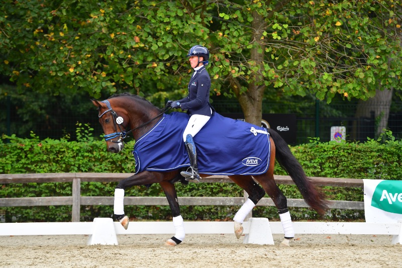 WINNERS Isabel Cool and Ferrari in 4yo test op BWP Young Horses competition 2021